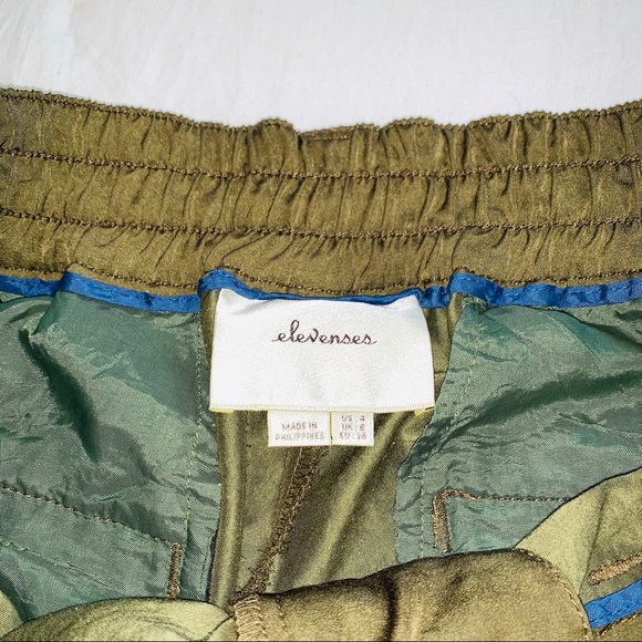 ANTHROPOLOGIE Elevensies Green Cargo Pants - Picture 4 of 6
